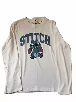 Buy Ladies Disney Lilo & Stitch Graphic L/S Top - Size 'M' 12-14 - Primark - BNWT • 6.49£