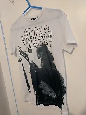 Buy Men's White Star Wars Chewbacca T-Shirt Size S • 4.49£
