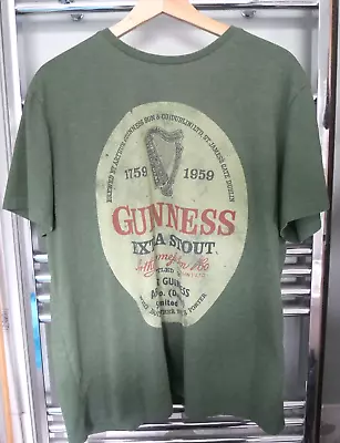 Buy Guiness Extra Stout Dark Green Tu/difuzed Licensed T-shirt Uk Xl Extra Large 46  • 12.98£