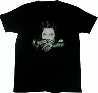 Buy MADONNA  MADAME X TOUR LACE GLOVES ITINERARY T-SHIRT OFFICIAL Black Small New • 34.95£