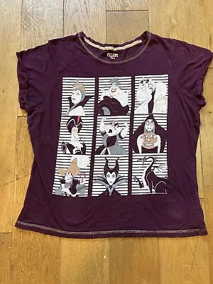 Buy Disney Villains Woman Adult T-shirt - Large • 7.99£