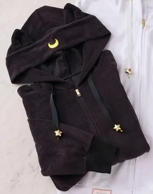 Buy Sailor Moon X Samantha Vega Collaboration Room Wear Hoodie Black Free Size • 154.42£