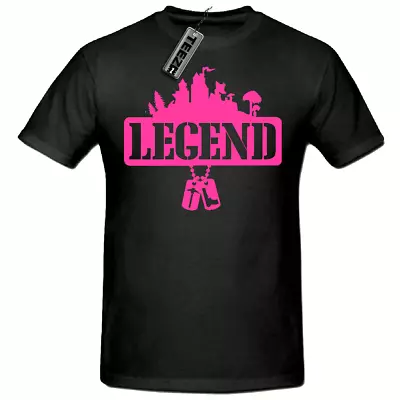 Buy Battle Royale Dogtag Legend Gaming Tshirt, Pink Slogan Children's Tshirt • 6.99£
