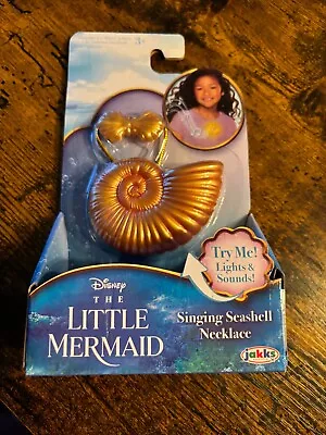 Buy Disney The Little Mermaid Ariel Seashell Singing Necklace Light-Up Feature NEW • 10.39£