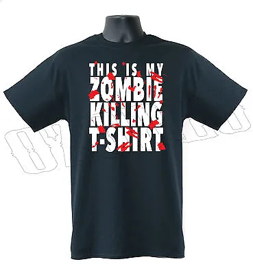 Buy This Is My Zombie Killing T-Shirt Halloween Undead Funny Mens T-Shirt S-XXL • 12.09£