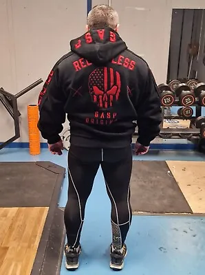 Buy UK XL. Genuine GASP Relentless Hoodie. Black/Red. Limited Edition. New+tags. Gym • 255£