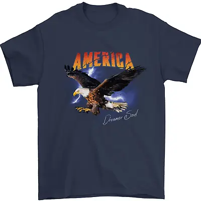 Buy Eagle America Dreamer Soul Mens T-Shirt 100% Cotton • 8.49£
