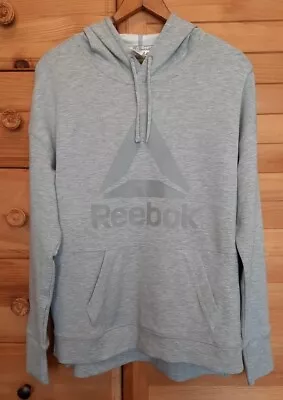 Buy Reebok Womens Athletic Hoodie Gray Size Medium With White Logo • 6.63£