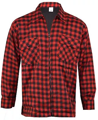Buy  Men's Lumberjack Padded Shirts Warm Flannel Fleece Lined Quilted Winter Jacket • 16.89£