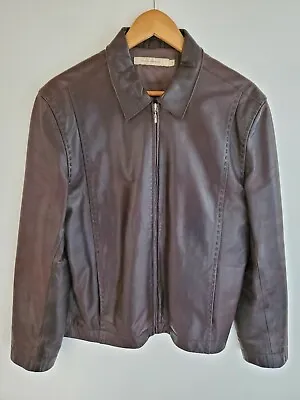 Buy Dark Brown John Rocha Men's Leather Jacket - Small • 45£