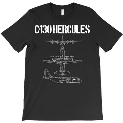 Buy BEST TO BUY C 130 Hercules Gunship Military Gift Airplane Schematic C130 T-Shirt • 17.16£