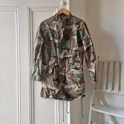 Buy Zara Camouflage Army Print Jacket Coat Size S • 0.99£