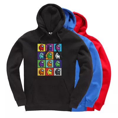 Buy Among Us Characters Kids Hoodie Gift Childrens Jumper Gaming Merch Pullover Top • 11.99£