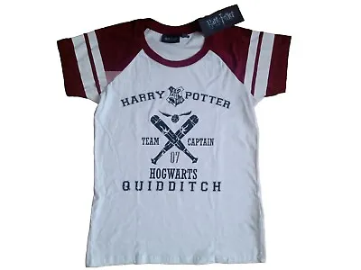 Buy NEW Harry Potter T-Shirt Women's Quidditch   Hogwarts Size 8 • 2.50£
