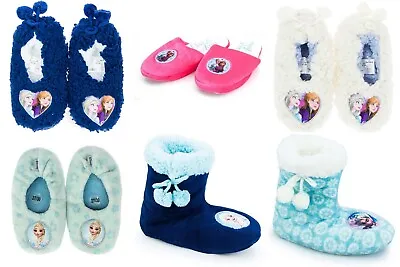 Buy Girls Slippers Frozen Indoor Slippers Moccasins • 8.89£