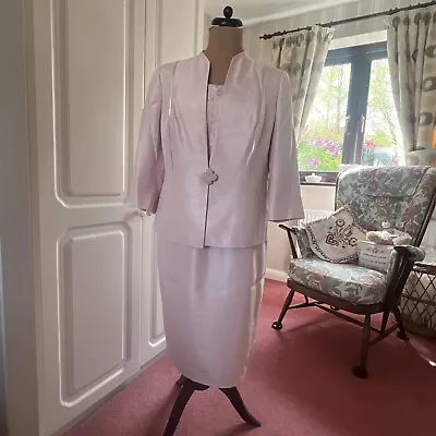 Buy Jacques Vert 18 Dress And Jacket Pale Pink • 70£
