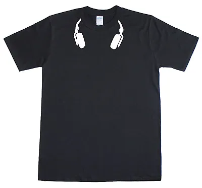 Buy Headphones Music DJ Turntablist Mens Loose Fit Cotton T-Shirt  • 12.99£