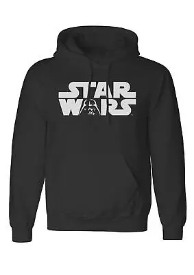 Buy Star Wars Darth Vader Logo Print Sports Black Hooded Sweatshirt • 24.47£