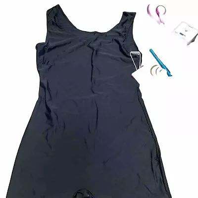 Buy Speerise Women's One Piece Bodycon Black Bodysuit Shorts XL Romper Clothing New • 14.49£