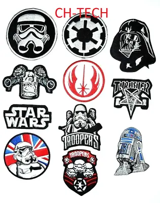 Buy Embroidered STAR WARS MOVIE CARTOON Collection Mix Iron/sew On Badges Patches • 2.65£