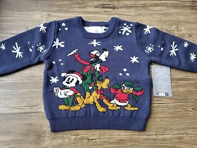 Buy Disney Store Mickey Mouse & Friends Christmas Jumper - Age 9-12 Months - BNWT • 4.49£