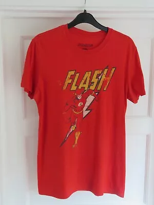Buy Men's The Flash Character T-Shirt Red Size M DC Comics All The Heroes • 3.50£