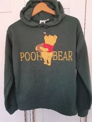 Buy Disney Winnie The Pooh Bear Ladies Hoodie Green UK Size XS Primark • 12.95£