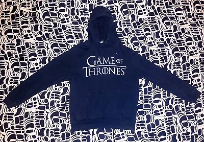 Buy Official Mens HBO Game Of Thrones Black Hoodie Size Medium M  • 6.99£