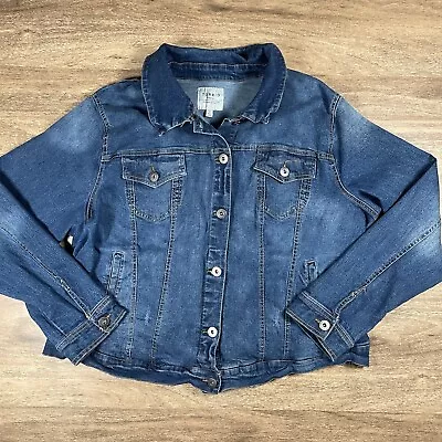 Buy Torrid Long Sleeve Button Stretch Jean Denim Jacket Women’s Size 3X • 24.52£