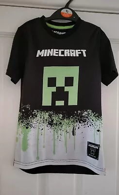 Buy Minecraft T Shirt Creeper Aged 5-6yrs • 2.50£