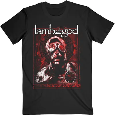 Buy Lamb Of God Gas Mask Waves Black T-Shirt OFFICIAL • 16.59£