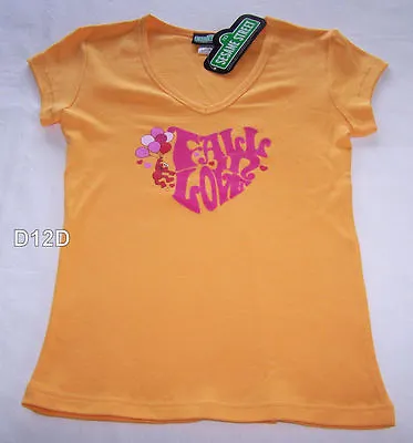 Buy Sesame Street Elmo Ladies Orange Printed Short Sleeve T Shirt Size 10 New • 9.49£