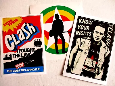 Buy PUNK VINYL STICKER JOB LOT The Clash Joe Strummer • 3.99£