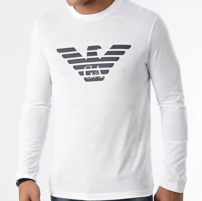 Buy EMPORIO ARMANI White T-shirt EA Men's Tshirt- Slim Fit - Size.: M L XL New • 33.14£