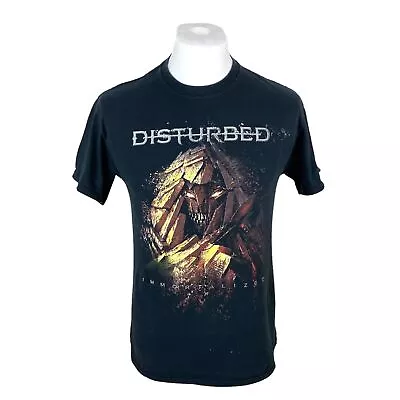 Buy Disturbed T Shirt Medium Black Tour T Shirt Concert Tee Metal Band Tee • 22.50£