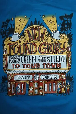Buy 2019 NEW FOUND GLORY From The SCREEN To Your STEREO Concert Tour (LG) T-Shirt • 37.89£