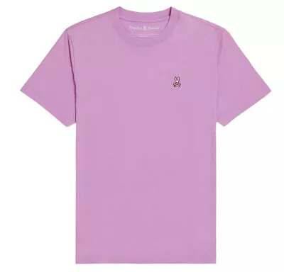 Buy Psycho Bunny Mens T-Shirt Classic Crew Neck Pima Cotton Tee In Lavender Purple • 49.99£