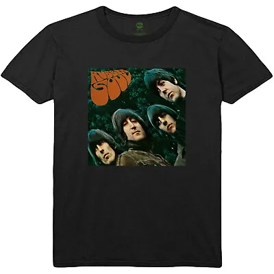 Buy The Beatles Rubber Soul Album Cover Black T-Shirt NEW OFFICIAL • 14.89£