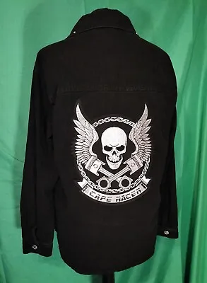 Buy Skull Denim Jacket Size 10 • 25£