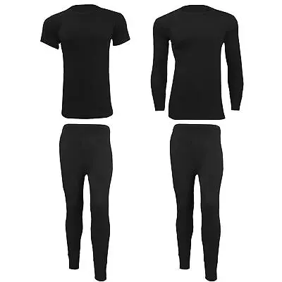 Buy Mens Thermal Long Johns Top T Shirt Bottom Trouser Underwear Set Full Sleeve • 4.25£