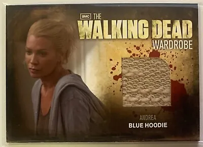 Buy THE WALKING DEAD Season 2 ANDREA Blue Hoodie WARDROBE M5 Card • 19£