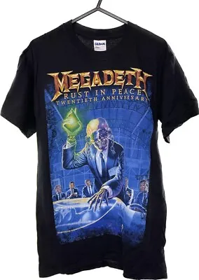 Buy Megadeth Rust In Peace 20th Anniversary 2010 Tour T-Shirt - Small Double Sided • 29.99£