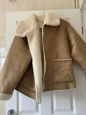 Buy George Asda Faux Leather Fur Jacket Size XL 20-22 Worn Once • 12£