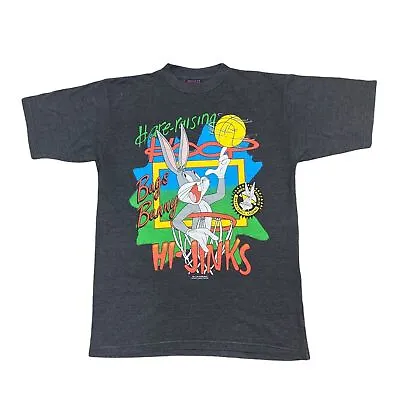 Buy Bugs Bunny 1994 Grey T-Shirt American Favourites Basketball Vintage Mens XL • 149.99£