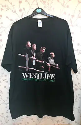 Buy Westlife Farewell Tour 2012 Black T Shirt XL • 23£