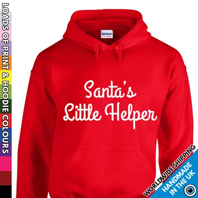Buy Adults Christmas Santa Little Helper Hoodie - Funny Xmas Gift - Mens & Ladies • 19.99£