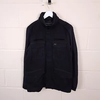 Buy DIESEL Jacket Mens M Medium Military M65 Army Field Coat Hooded Cotton Black • 34.90£