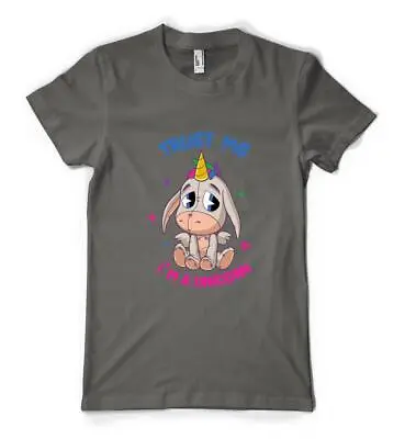 Buy Trust Me I'm A Unicorn Cute Eeyore Donkey Personalised Kids Adult T Shirt • 14.49£
