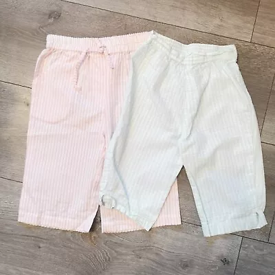 Buy Matalan/ Ethel Austin Baby Pyjama Bottoms, Pink Green Stripes Size 12-18 Months • 4.99£
