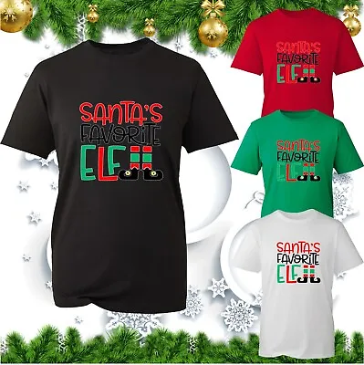 Buy Santa's Favorite Elf T-Shirt Christmas Elf Legs Xmas Season Holidays Festive Top • 7.99£